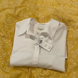 Abercrombie and Fitch women’s white button down